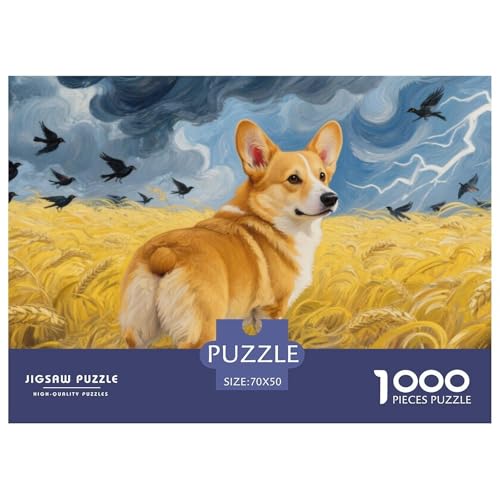 Corgi Puzzle 1000-teilige Schwer Puzzle Spielzeug Lernspiel Impossible Herausforderung Spielzeug Für Erwachsene Kinder 70x50cm/1000pcs Corgi Puzzle 1000-teilige Schwer Puzzle Spielzeug Lernspiel Impossible Herausforderung Spielzeug Für Erwachsene Kinder 70x50cm/1000pcs von DHBANEIOK