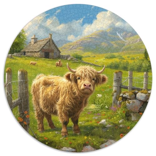 Cute Little Kuh Puzzle 1000 Teile Schwer Puzzle Spielzeug Lernspiel Impossible Herausforderungsspielzeug Für Erwachsene Kinder 1000pcs (67.5x67.5cm) von DHBANEIOK