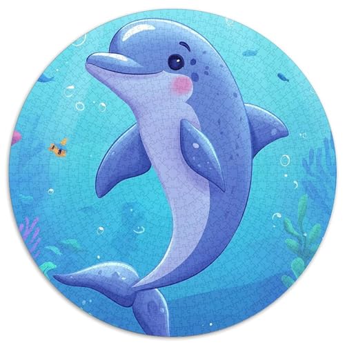 Delphin Puzzle 1000 Teile Schwer Puzzle Spielzeug Lernspiel Impossible Herausforderung Spielzeug Für Erwachsene Kinder 1000pcs (67.5x67.5cm) von DHBANEIOK