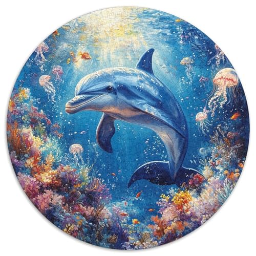Delphin Puzzle 1000 Teile Schwer Puzzle Spielzeug Lernspiel Impossible Herausforderungsspielzeug Für Erwachsene Und Kinder Ab 14 Jahren 1000pcs (67.5x67.5cm) von DHBANEIOK