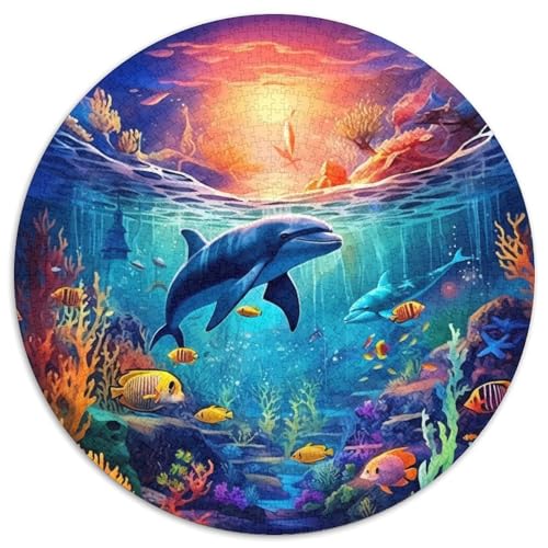Delphin Puzzle 1000-teilige Schwer Puzzle Spielzeug Pädagogisches Spiel Impossible Herausforderungsspielzeug Für Erwachsene Und Kinder in Bewährter 1000pcs (67.5x67.5cm) von DHBANEIOK