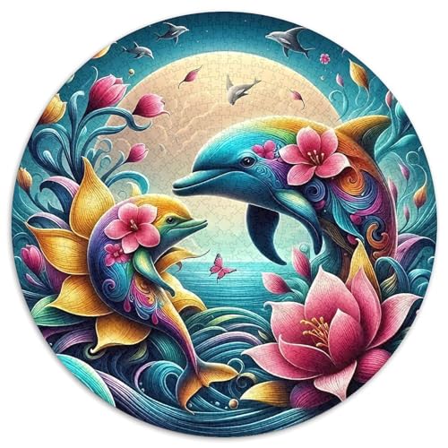 Delphin Puzzles 1000 Teile Schwer Puzzle Spielzeug Pädagogisches Spiel Impossible Herausforderungsspielzeug Für Erwachsene Kinder 1000pcs (67.5x67.5cm) von DHBANEIOK