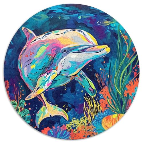 Delphin Puzzles 1000 Teile Schwer Puzzle Spielzeug Pädagogisches Spiel Impossible Herausforderungsspielzeug Für Erwachsene Und Kinder in Bewährter 1000pcs (67.5x67.5cm) von DHBANEIOK