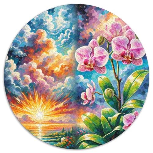 Dendrobium Orchideeee Puzzles 1000 Teile Schwer Puzzle Spielzeug Lernspiel Impossible Herausforderungsspielzeug Für Erwachsene Und Kinder Ab 14 Jahren 1000pcs (67.5x67.5cm) von DHBANEIOK