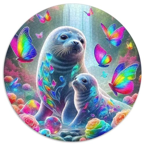 Dichtung Puzzles 1000 Teile Schwer Puzzle Spielzeug Pädagogisches Spiel Impossible Herausforderungsspielzeug Für Erwachsene Kinder 1000pcs (67.5x67.5cm) von DHBANEIOK