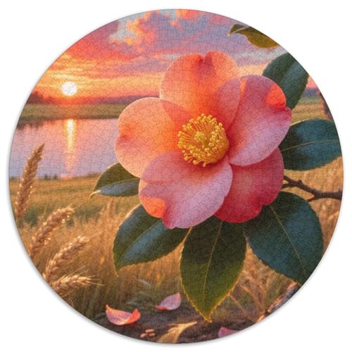 Die Kamellien Japonica Puzzle 1000 Teile Schwer Puzzle Spielzeug Lernspiel Impossible Herausforderung Spielzeug Für Erwachsene Und Kinder in Bewährter 1000pcs (67.5x67.5cm) von DHBANEIOK