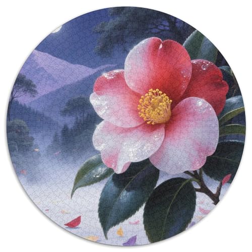 Die Kamellien Japonica Puzzles 1000 Teile Schwer Puzzle Spielzeug Pädagogisches Spiel Impossible Herausforderung Spielzeug Für Erwachsene Kinder 1000pcs (67.5x67.5cm) von DHBANEIOK