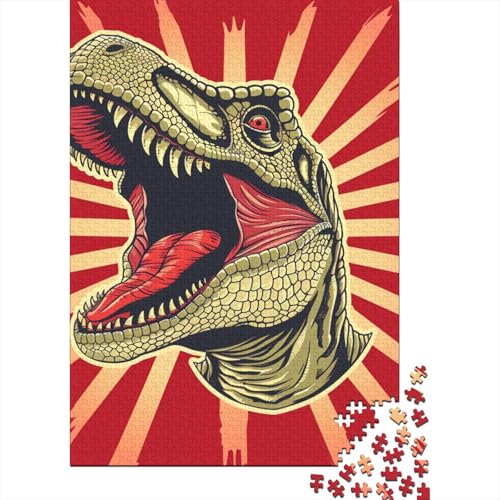 Dinosaurier Puzzle 1000 Teile Schwer Puzzle Spielzeug Pädagogisches Spiel Impossible Herausforderungsspielzeug Für Erwachsene Und Kinder in Bewährter 1000pcs (75x50cm) von DHBANEIOK