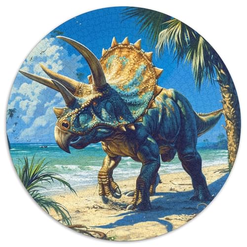 Dinosaurier Puzzle 1000-teilige Schwer Puzzle Spielzeug Lernspiel Impossible Herausforderungsspielzeug Für Erwachsene Und Kinder Ab 12 Jahren 1000pcs (67.5x67.5cm) von DHBANEIOK