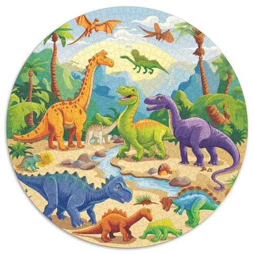 Dinosaurier Puzzle 1000-teilige Schwer Puzzle Spielzeug Lernspiel Impossible Herausforderungsspielzeug Für Erwachsene Und Kinder in Bewährter 1000pcs (67.5x67.5cm) von DHBANEIOK