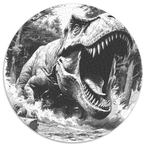 Dinosaurier Puzzle 1000-teilige Schwer Puzzle Spielzeug Pädagogisches Spiel Impossible Herausforderung Spielzeug Für Erwachsene Und Kinder Ab 14 Jahren 1000pcs (67.5x67.5cm) von DHBANEIOK