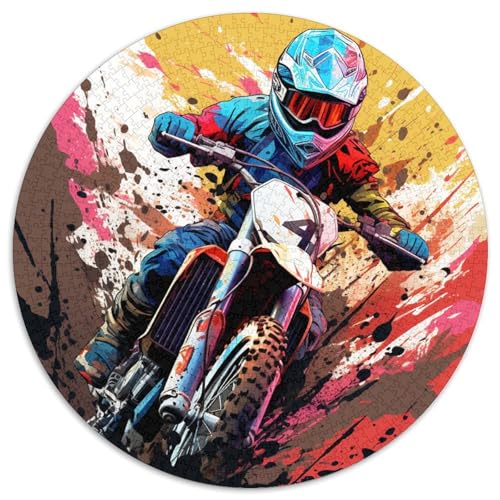 Dirt Bike Puzzles 1000 Teile Schwer Puzzle Spielzeug Lernspiel Impossible Herausforderung Spielzeug Für Erwachsene Und Kinder in Bewährter 1000pcs (67.5x67.5cm) von DHBANEIOK