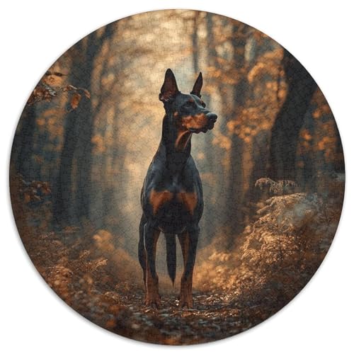 Doberman Puzzle 1000 Teile Schwer Puzzle Spielzeug Lernspiel Impossible Herausforderung Spielzeug Für Erwachsene Und Kinder in Bewährter 1000pcs (67.5x67.5cm) von DHBANEIOK