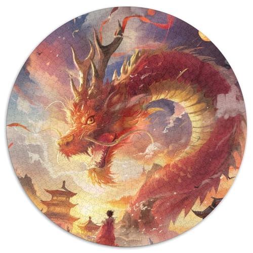 Drachen Puzzle 1000 Teile Schwer Puzzle Spielzeug Lernspiel Impossible Herausforderung Spielzeug Für Erwachsene Kinder 1000pcs (67.5x67.5cm) von DHBANEIOK