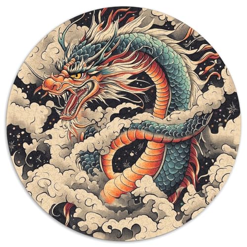 Drachen Puzzle 1000 Teile Schwer Puzzle Spielzeug Pädagogisches Spiel Impossible Herausforderungsspielzeug Für Erwachsene Kinder 1000pcs (67.5x67.5cm) von DHBANEIOK