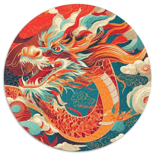 Drachen Puzzle 1000-teilige Schwer Puzzle Spielzeug Lernspiel Impossible Herausforderung Spielzeug Für Erwachsene Kinder 1000pcs (67.5x67.5cm) von DHBANEIOK