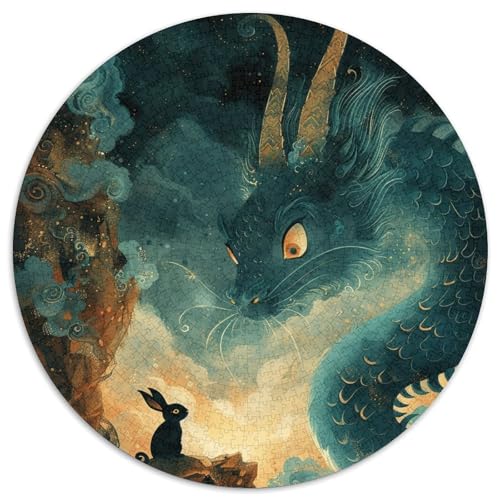 Drachen Puzzle 1000-teilige Schwer Puzzle Spielzeug Lernspiel Impossible Herausforderung Spielzeug Für Erwachsene Und Kinder Ab 14 Jahren 1000pcs (67.5x67.5cm) von DHBANEIOK