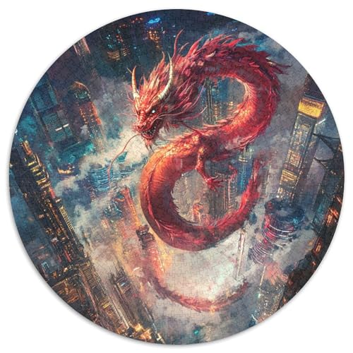 Drachen Puzzle 1000-teilige Schwer Puzzle Spielzeug Lernspiel Impossible Herausforderungsspielzeug Für Erwachsene Kinder 1000pcs (67.5x67.5cm) von DHBANEIOK