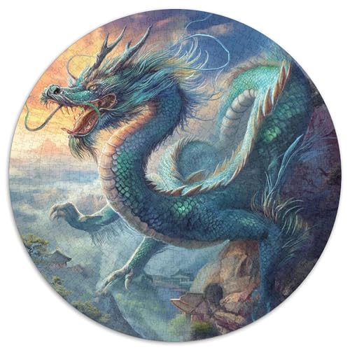 Drachen Puzzle 1000-teilige Schwer Puzzle Spielzeug Pädagogisches Spiel Impossible Herausforderungsspielzeug Für Erwachsene Kinder 1000pcs (67.5x67.5cm) von DHBANEIOK