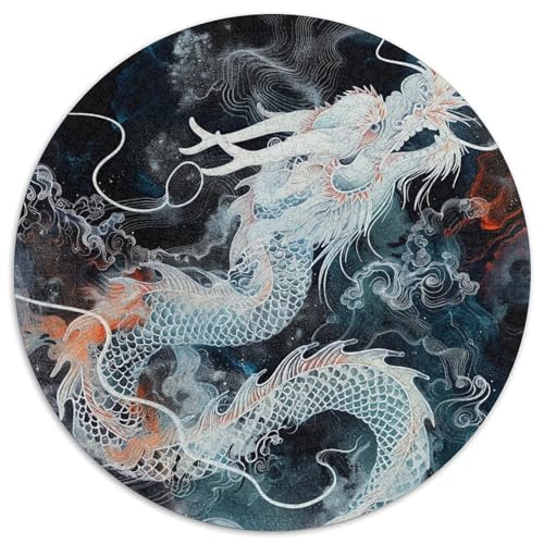 Drachen Puzzle 1000-teilige Schwer Puzzle Spielzeug Pädagogisches Spiel Impossible Herausforderungsspielzeug Für Erwachsene Und Kinder Ab 14 Jahren 1000pcs (67.5x67.5cm) von DHBANEIOK