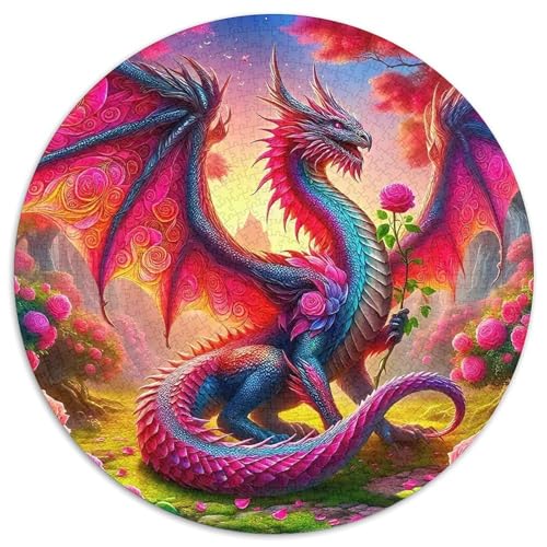 Drachen Puzzles 1000 Teile Schwer Puzzle Spielzeug Lernspiel Impossible Herausforderungsspielzeug Für Erwachsene Kinder 1000pcs (67.5x67.5cm) von DHBANEIOK