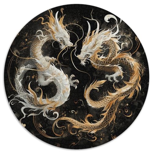 Drachen Puzzles 1000 Teile Schwer Puzzle Spielzeug Pädagogisches Spiel Impossible Herausforderungsspielzeug Für Erwachsene Und Kinder Ab 14 Jahren 1000pcs (67.5x67.5cm) von DHBANEIOK