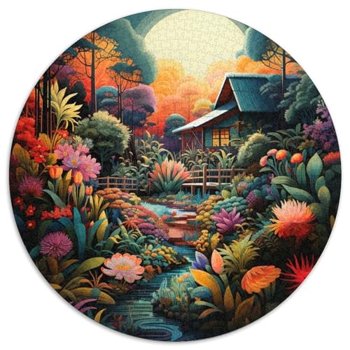Dschungelhütte Puzzle 1000-teilige Schwer Puzzle Spielzeug Lernspiel Impossible Herausforderung Spielzeug Für Erwachsene Und Kinder in Bewährter 1000pcs (67.5x67.5cm) von DHBANEIOK