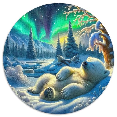 Eisbär Puzzles 1000 Teile Schwer Puzzle Spielzeug Lernspiel Impossible Herausforderung Spielzeug Für Erwachsene Kinder 1000pcs (67.5x67.5cm) von DHBANEIOK