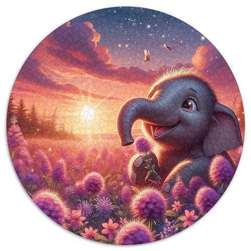 Elefanten Puzzle 1000 Teile Schwer Puzzle Spielzeug Lernspiel Impossible Herausforderung Spielzeug Für Erwachsene Kinder 1000pcs (67.5x67.5cm) von DHBANEIOK