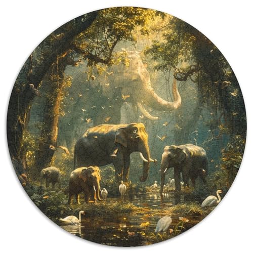 Elefanten Puzzle 1000 Teile Schwer Puzzle Spielzeug Lernspiel Impossible Herausforderungsspielzeug Für Erwachsene Und Kinder Ab 12 Jahren 1000pcs (67.5x67.5cm) von DHBANEIOK