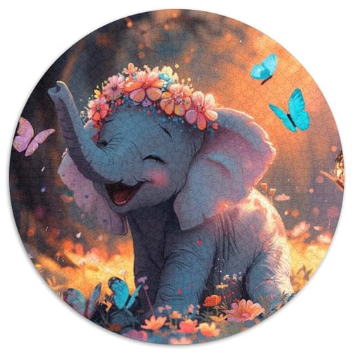 Elefanten Puzzle 1000 Teile Schwer Puzzle Spielzeug Lernspiel Impossible Herausforderungsspielzeug Für Erwachsene Und Kinder Ab 14 Jahren 1000pcs (67.5x67.5cm) von DHBANEIOK
