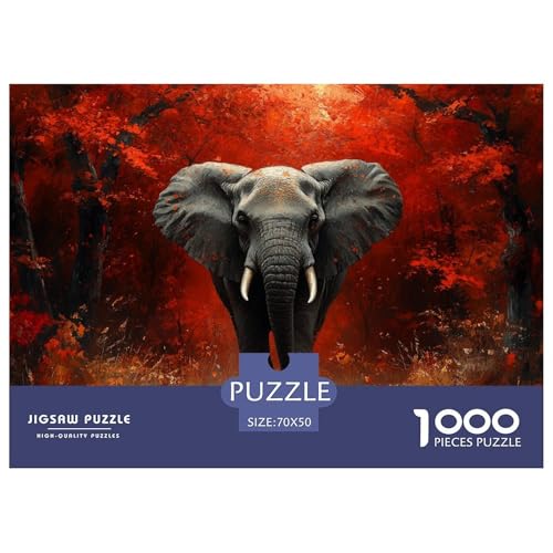 Elefanten Puzzle 1000 Teile Schwer Puzzle Spielzeug Lernspiel Impossible Herausforderungsspielzeug Für Erwachsene Und Kinder Ab 14 Jahren 70x50cm/1000pcs Elefanten Puzzle 1000 Teile Schwer Puzzle Spielzeug Lernspiel Impossible Herausforderungsspielzeug Für Erwachsene Und Kinder Ab 14 Jahren 70x50cm/1000pcs von DHBANEIOK
