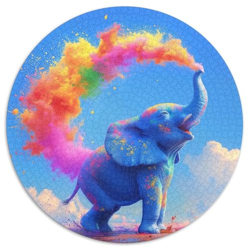 Elefanten Puzzle 1000 Teile Schwer Puzzle Spielzeug Pädagogisches Spiel Impossible Herausforderung Spielzeug Für Erwachsene Kinder 1000pcs (67.5x67.5cm) von DHBANEIOK