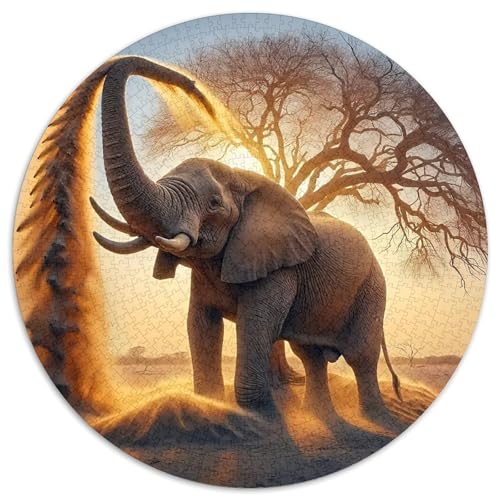 Elefanten Puzzle 1000 Teile Schwer Puzzle Spielzeug Pädagogisches Spiel Impossible Herausforderung Spielzeug Für Erwachsene Und Kinder Ab 12 Jahren 1000pcs (67.5x67.5cm) von DHBANEIOK