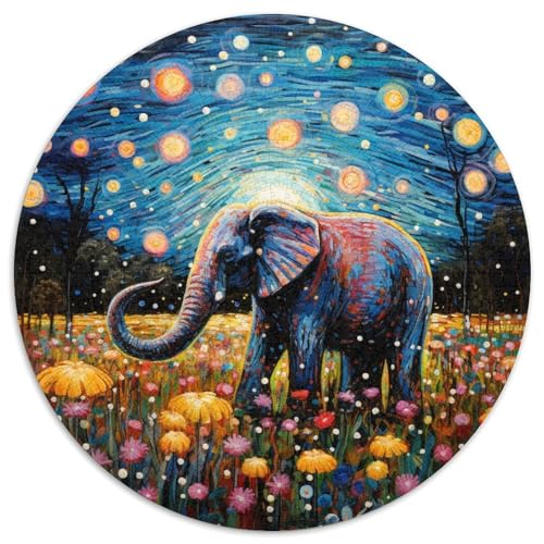 Elefanten Puzzle 1000-teilige Schwer Puzzle Spielzeug Lernspiel Impossible Herausforderungsspielzeug Für Erwachsene Und Kinder Ab 14 Jahren 1000pcs (67.5x67.5cm) von DHBANEIOK