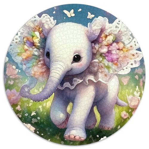 Elefanten Puzzles 1000 Teile Schwer Puzzle Spielzeug Lernspiel Impossible Herausforderungsspielzeug Für Erwachsene Kinder 1000pcs (67.5x67.5cm) von DHBANEIOK