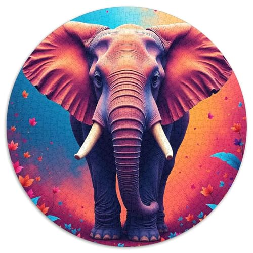 Elefanten Puzzles 1000 Teile Schwer Puzzle Spielzeug Lernspiel Impossible Herausforderungsspielzeug Für Erwachsene Kinder 1000pcs (67.5x67.5cm) von DHBANEIOK