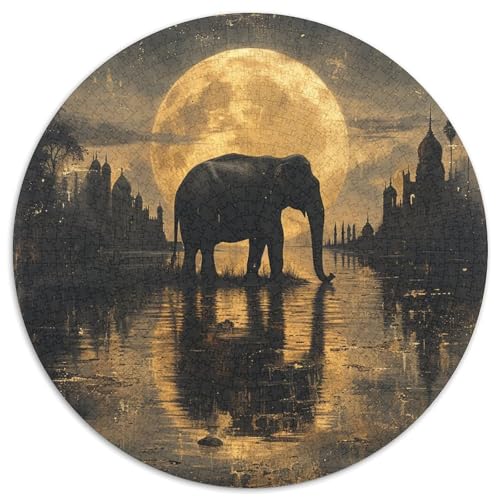 Elefanten Puzzles 1000 Teile Schwer Puzzle Spielzeug Pädagogisches Spiel Impossible Herausforderungsspielzeug Für Erwachsene Kinder 1000pcs (67.5x67.5cm) von DHBANEIOK