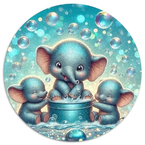 Elefanten Puzzles 1000 Teile Schwer Puzzle Spielzeug Pädagogisches Spiel Impossible Herausforderungsspielzeug Für Erwachsene Kinder 1000pcs (67.5x67.5cm) von DHBANEIOK