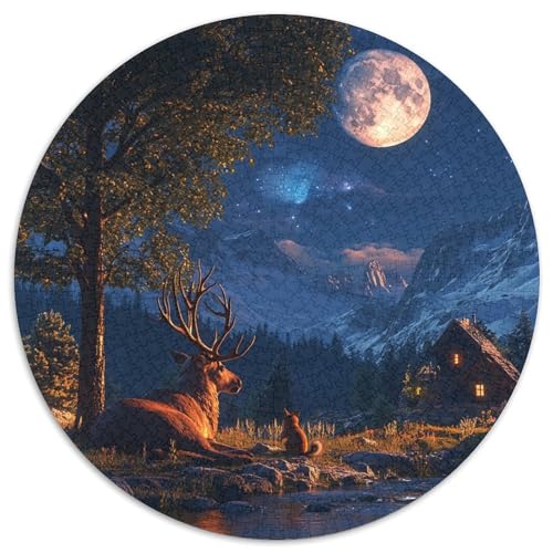 Elk Puzzle 1000 Teile Schwer Puzzle Spielzeug Lernspiel Impossible Herausforderungsspielzeug Für Erwachsene Und Kinder Ab 12 Jahren 1000pcs (67.5x67.5cm) von DHBANEIOK