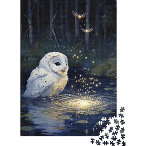 Eule Puzzle 1000 Teile Schwer Puzzle Spielzeug Lernspiel Impossible Herausforderungsspielzeug Für Erwachsene Kinder 1000pcs (75x50cm) von DHBANEIOK