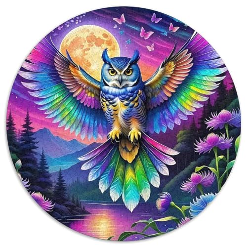 Eule Puzzle 1000 Teile Schwer Puzzle Spielzeug Pädagogisches Spiel Impossible Herausforderungsspielzeug Für Erwachsene Und Kinder Ab 12 Jahren 1000pcs (67.5x67.5cm) von DHBANEIOK