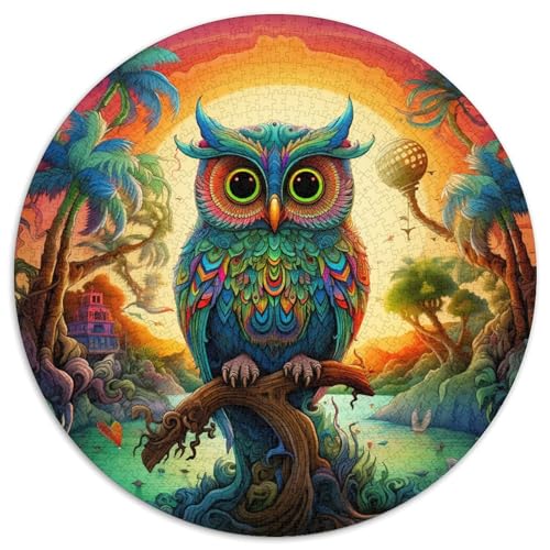 Eule Puzzles 1000 Teile Schwer Puzzle Spielzeug Lernspiel Impossible Herausforderung Spielzeug Für Erwachsene Kinder 1000pcs (67.5x67.5cm) von DHBANEIOK