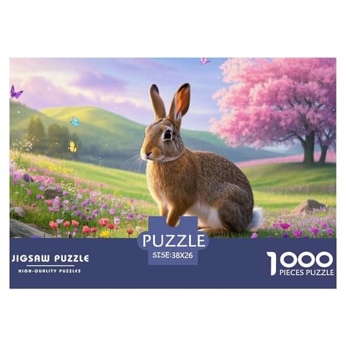 European Hase Puzzle 1000 Teile Schwer Puzzle Spielzeug Pädagogisches Spiel Impossible Herausforderungsspielzeug Für Erwachsene Und Kinder in Bewährter 38x26cm/1000pcs von DHBANEIOK