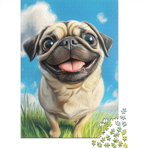 FRANZÖSISCHER BULLDONG 1000 Stück Puzzles Für Erwachsene Stress Abbauen Familien-Puzzlespiel 1000-teiliges Puzzle Lernspiel Spielzeug Geschenk Puzzel 1000pcs (75x50cm) von DHBANEIOK