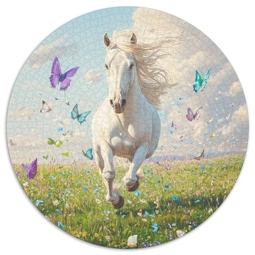 Feines Pferd Puzzle 1000 Teile Schwer Puzzle Spielzeug Lernspiel Impossible Herausforderungsspielzeug Für Erwachsene Und Kinder Ab 12 Jahren 1000pcs (67.5x67.5cm) von DHBANEIOK