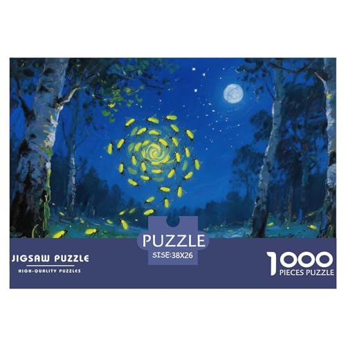 Firefly Puzzles 1000 Teile Schwer Puzzle Spielzeug Lernspiel Impossible Herausforderung Spielzeug Für Erwachsene Kinder 38x26cm/1000pcs von DHBANEIOK