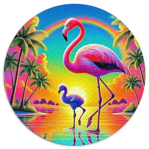 Flamingo Puzzle 1000 Teile Schwer Puzzle Spielzeug Lernspiel Impossible Herausforderung Spielzeug Für Erwachsene Kinder 1000pcs (67.5x67.5cm) von DHBANEIOK