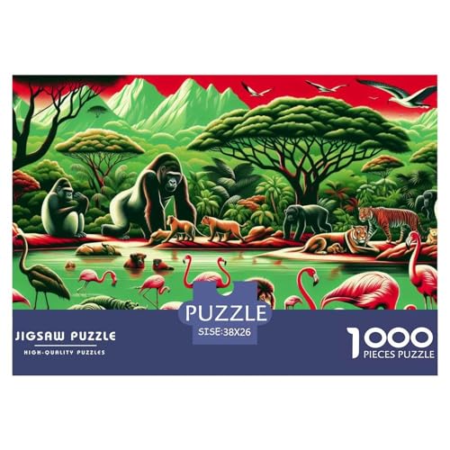 Flamingo Puzzle 1000-teilige Schwer Puzzle Spielzeug Lernspiel Impossible Herausforderung Spielzeug Für Erwachsene Kinder 38x26cm/1000pcs Flamingo Puzzle 1000-teilige Schwer Puzzle Spielzeug Lernspiel Impossible Herausforderung Spielzeug Für Erwachsene Kinder 38x26cm/1000pcs von DHBANEIOK