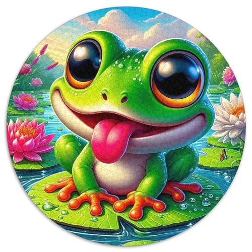 Frosch Puzzle 1000 Teile Schwer Puzzle Spielzeug Lernspiel Impossible Herausforderung Spielzeug Für Erwachsene Kinder 1000pcs (67.5x67.5cm) von DHBANEIOK